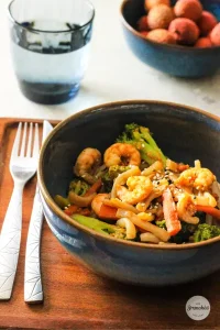 recette konjac wok brunch asiatique crevette