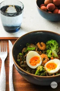 recette konjac wok brunch asiatique crevette brocoli